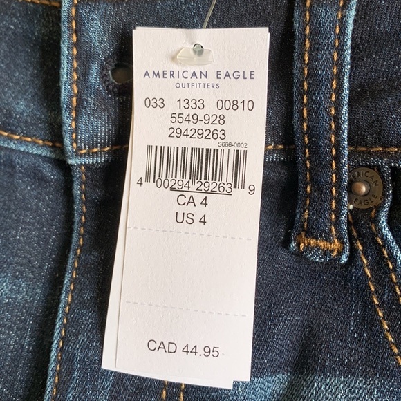 American Eagle Next Level Stretch Hi-Rise Shortie (Shorts) - Picture 2 of 2